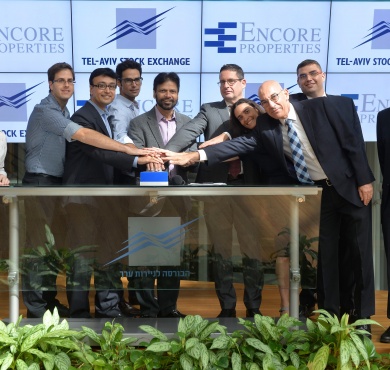 Encore Properties opens at the Tel-Aviv Stock Exchange in Israel